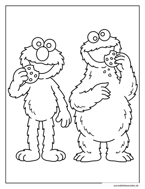 Elmo Ausmalbild 18 als Gratis-PDF Elmo Ausmalbild 18 - kostenlos zum Ausdrucken