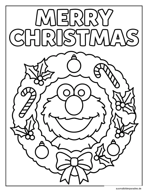 Elmo Ausmalbild 4 als Gratis-PDF Elmo Ausmalbild 4 - kostenlos zum Ausdrucken
