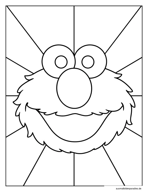 Elmo Ausmalbild 9 als Gratis-PDF Elmo Ausmalbild 9 - kostenlos zum Ausdrucken