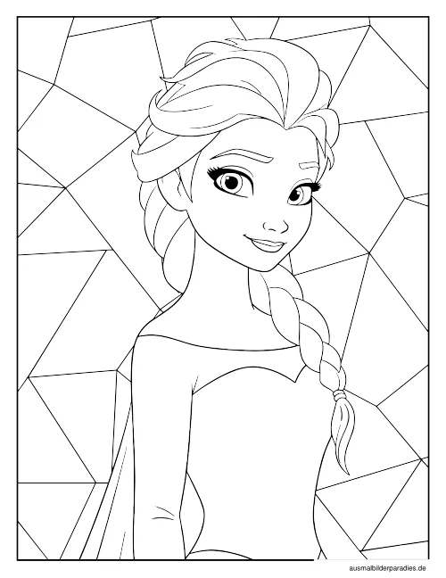Elsa Ausmalbild 18 - kostenlos zum Ausdrucken