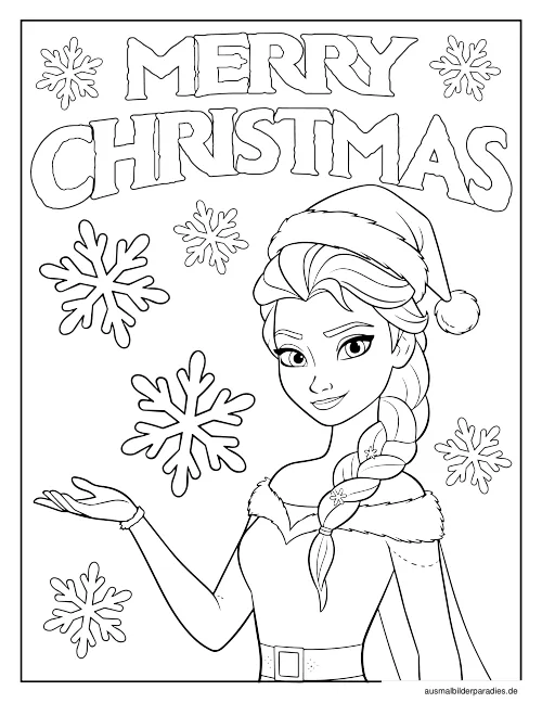 Elsa Ausmalbild 9 - kostenlos zum Ausdrucken