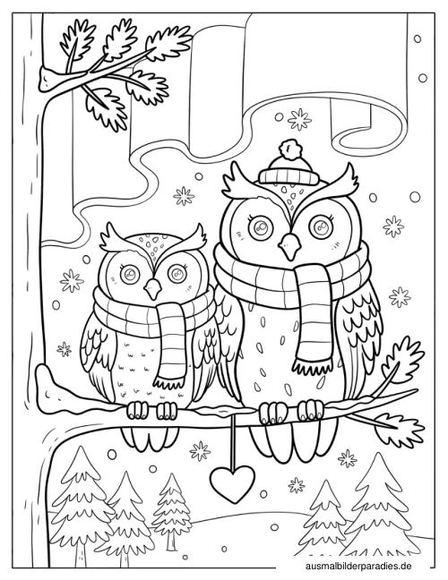 Eule Ausmalbild 22 als Gratis-PDF Eule Ausmalbild 22 - kostenlos zum Ausdrucken