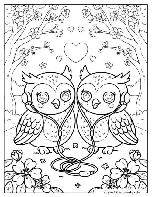 Eule Ausmalbild 26 als Gratis-PDF Eule Ausmalbild 26 - kostenlos zum Ausdrucken