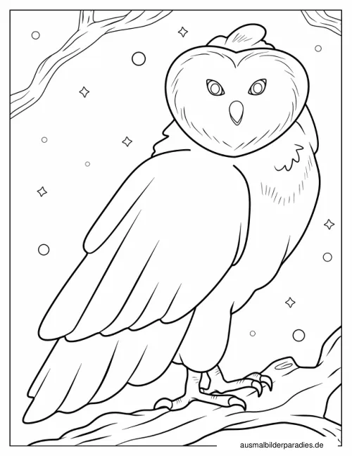 Eule Ausmalbild 33 als Gratis-PDF Eule Ausmalbild 33 - kostenlos zum Ausdrucken