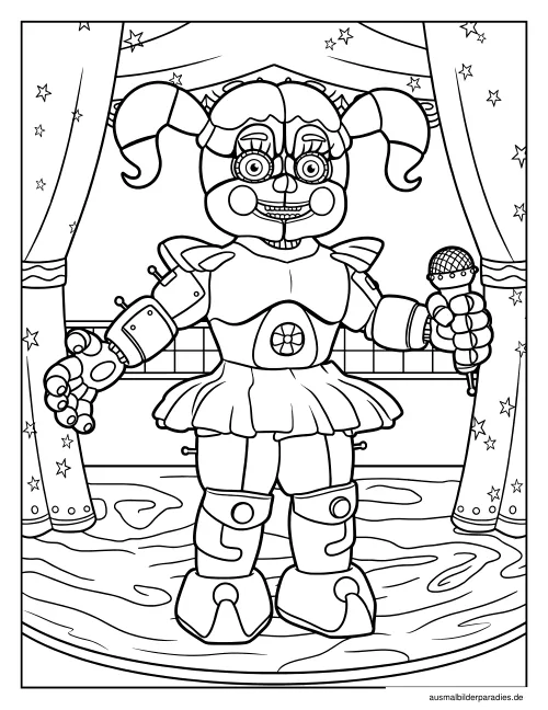 FNAF Ausmalbild 13 - kostenlos zum Ausdrucken