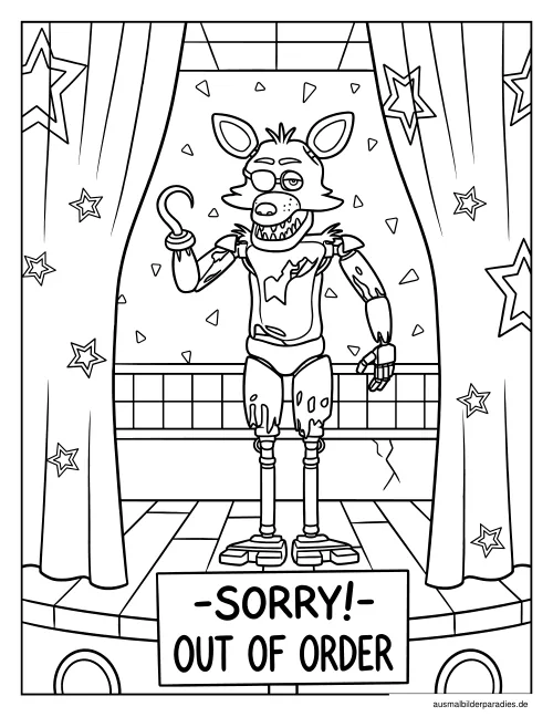 FNAF Ausmalbild 14 - kostenlos zum Ausdrucken