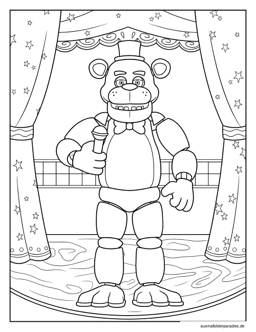 FNAF Ausmalbild 15 - kostenlos zum Ausdrucken