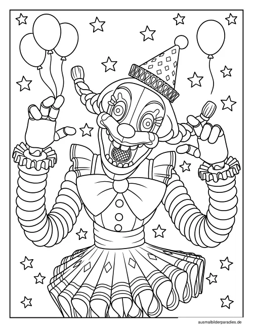 FNAF Ausmalbild 18 - kostenlos zum Ausdrucken