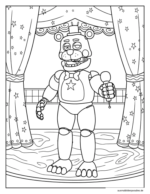 FNAF Ausmalbild 19 - kostenlos zum Ausdrucken