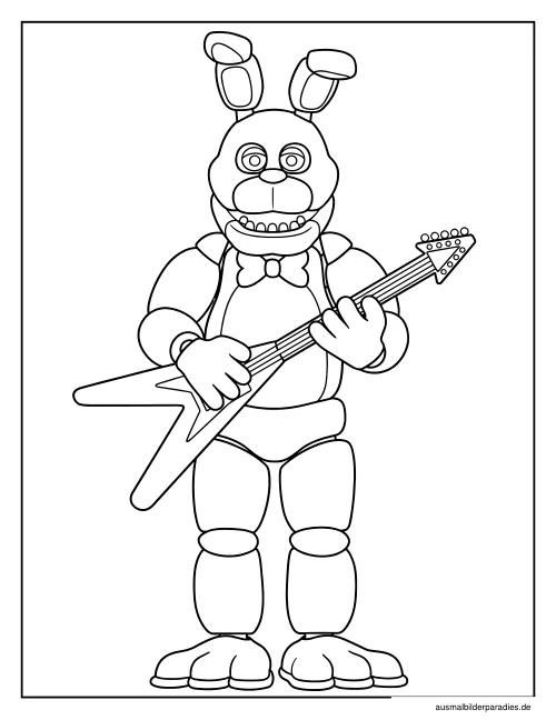 FNAF Ausmalbild 2 - kostenlos zum Ausdrucken