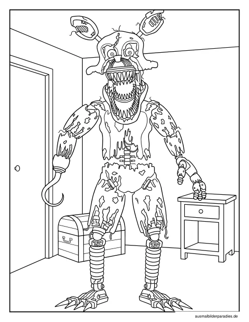 FNAF Ausmalbild 22 - kostenlos zum Ausdrucken