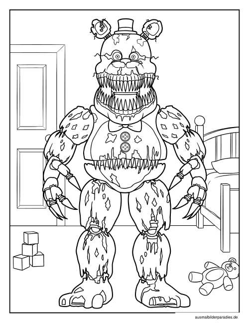 FNAF Ausmalbild 23 - kostenlos zum Ausdrucken