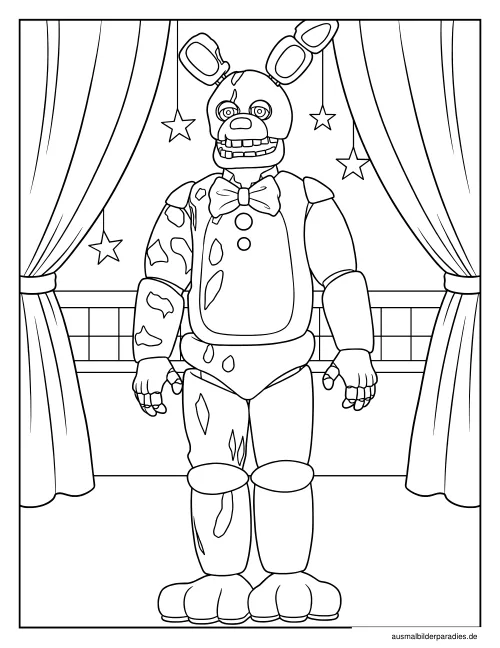 FNAF Ausmalbild 25 - kostenlos zum Ausdrucken