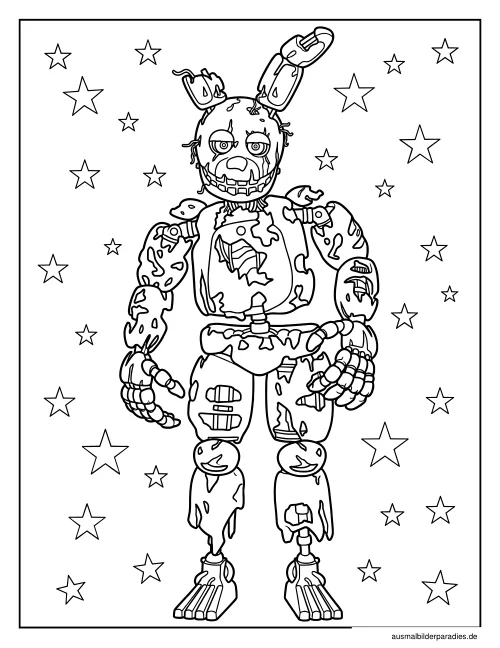 FNAF Ausmalbild 26 - kostenlos zum Ausdrucken