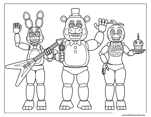 FNAF Ausmalbild 27 - kostenlos zum Ausdrucken