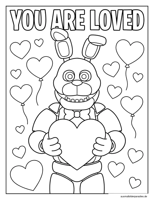 FNAF Ausmalbild 3 - kostenlos zum Ausdrucken