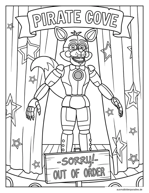 FNAF Ausmalbild 30 - kostenlos zum Ausdrucken