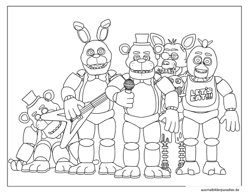FNAF Ausmalbild 31 - kostenlos zum Ausdrucken