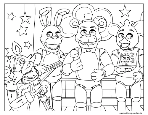 FNAF Ausmalbild 32 - kostenlos zum Ausdrucken