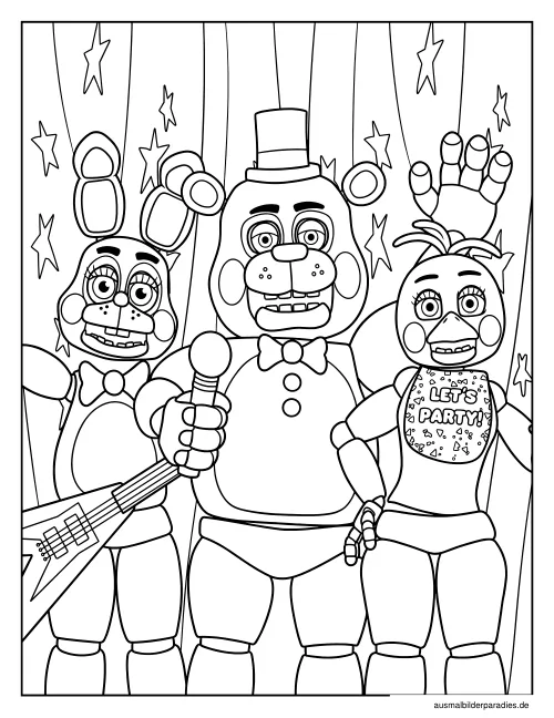FNAF Ausmalbild 36 - kostenlos zum Ausdrucken