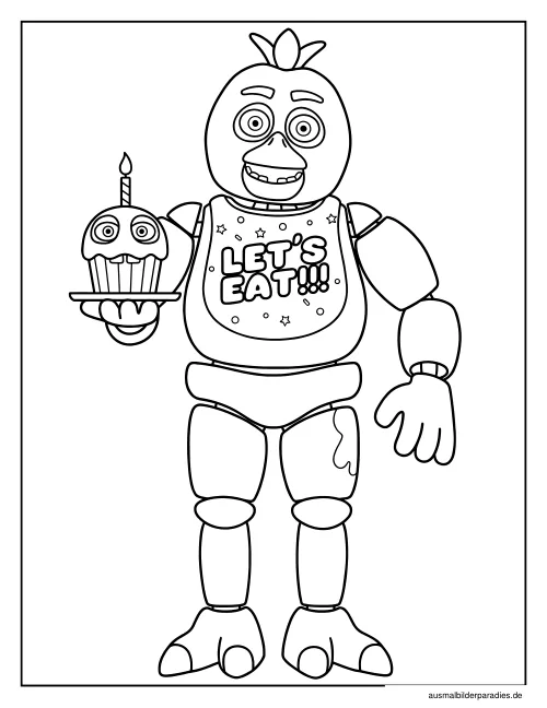 FNAF Ausmalbild 5 - kostenlos zum Ausdrucken