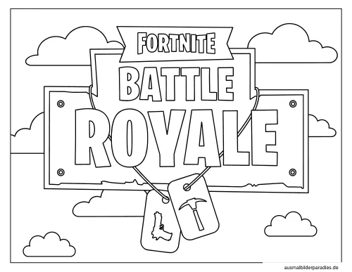 Fortnite Ausmalbild 10 - kostenlos zum Ausdrucken