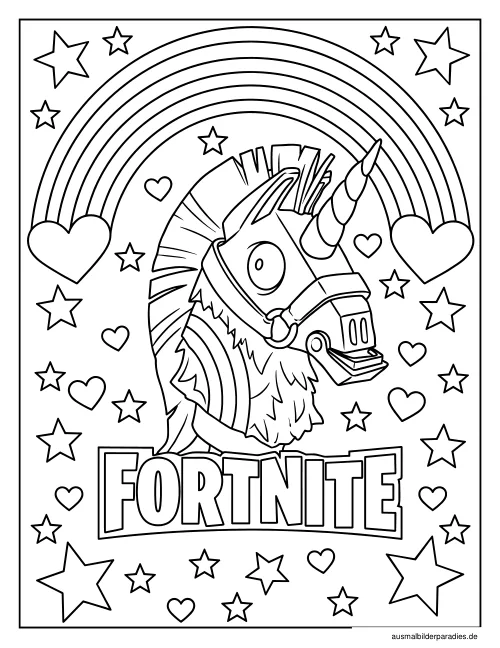 Fortnite Ausmalbild 15 - kostenlos zum Ausdrucken