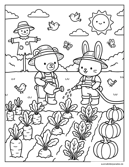 Frühling Ausmalbild 31 als Gratis-PDF Frühling Ausmalbild 31 - kostenlos zum Ausdrucken