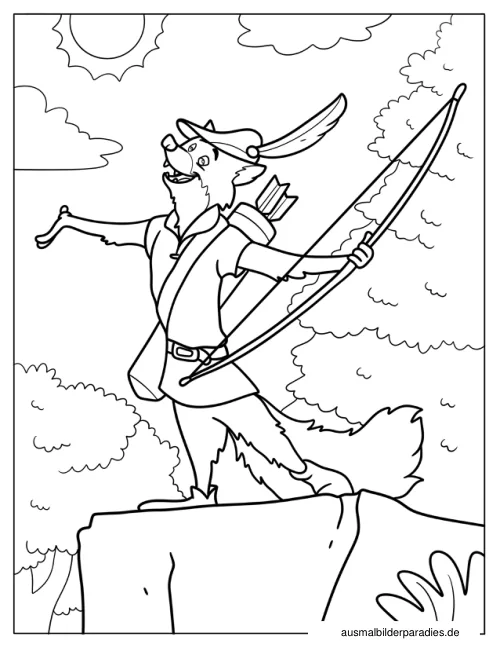 Fuchs Ausmalbild 18 als Gratis-PDF Fuchs Ausmalbild 18 - kostenlos zum Ausdrucken