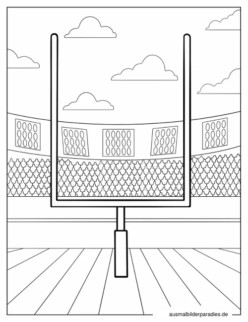 Fußball Ausmalbild 16 als Gratis-PDF Fußball Ausmalbild 16 - kostenlos zum Ausdrucken