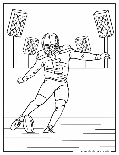 Fußball Ausmalbild 28 als Gratis-PDF Fußball Ausmalbild 28 - kostenlos zum Ausdrucken