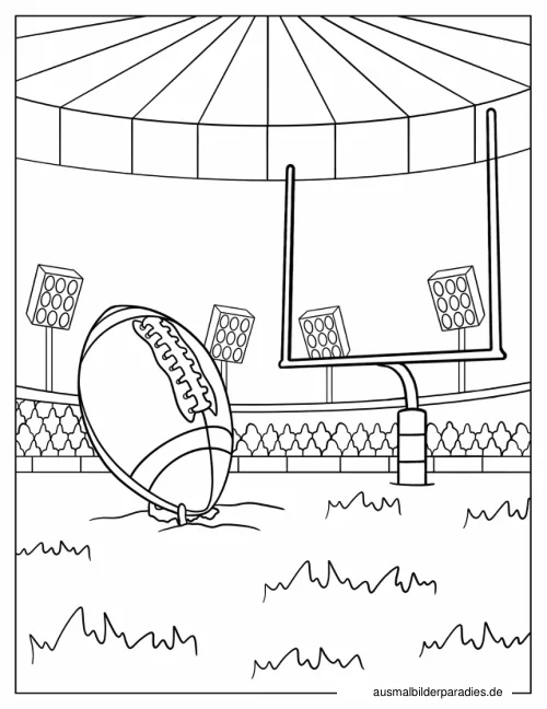 Fußball Ausmalbild 3 als Gratis-PDF Fußball Ausmalbild 3 - kostenlos zum Ausdrucken