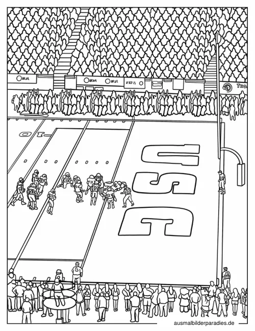 Fußball Ausmalbild 6 als Gratis-PDF Fußball Ausmalbild 6 - kostenlos zum Ausdrucken