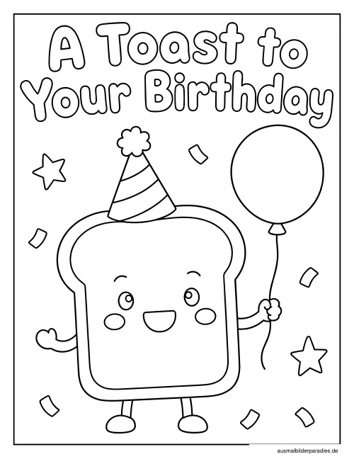 Geburtstag Ausmalbild 30 als Gratis-PDF Geburtstag Ausmalbild 30 - kostenlos zum Ausdrucken
