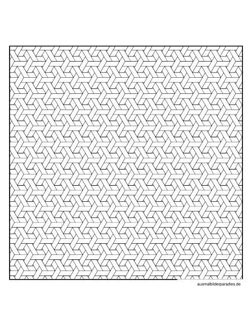 Geometrische Muster Ausmalbilder kostenlos zum Ausdrucken