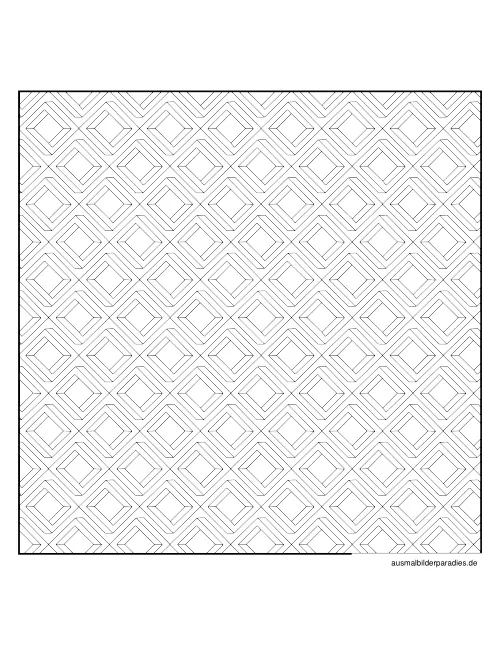 Geometrische Muster Ausmalbild 10 als Gratis-PDF Geometrische Muster Ausmalbild 10 - kostenlos zum Ausdrucken