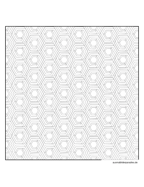 Geometrische Muster Ausmalbild 14 als Gratis-PDF Geometrische Muster Ausmalbild 14 - kostenlos zum Ausdrucken