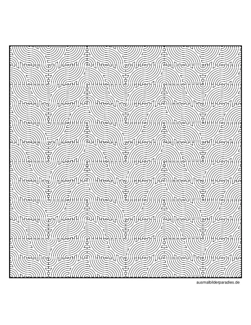 Geometrische Muster Ausmalbild 15 als Gratis-PDF Geometrische Muster Ausmalbild 15 - kostenlos zum Ausdrucken