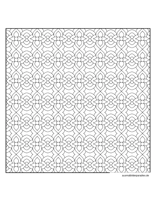 Geometrische Muster Ausmalbild 16 als Gratis-PDF Geometrische Muster Ausmalbild 16 - kostenlos zum Ausdrucken