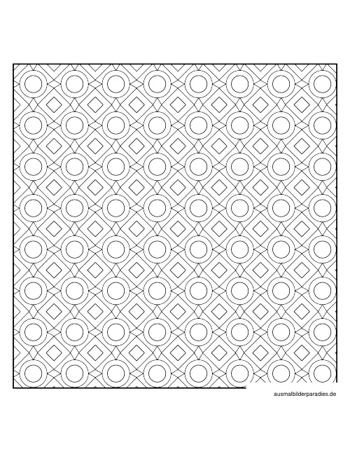 Geometrische Muster Ausmalbild 18 als Gratis-PDF Geometrische Muster Ausmalbild 18 - kostenlos zum Ausdrucken