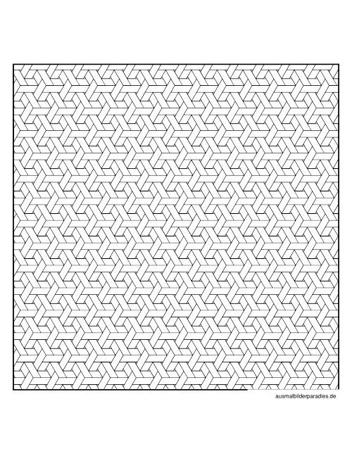 Geometrische Muster Ausmalbild 2 als Gratis-PDF Geometrische Muster Ausmalbild 2 - kostenlos zum Ausdrucken
