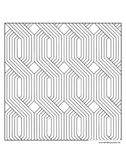 Geometrische Muster Ausmalbild 20 als Gratis-PDF Geometrische Muster Ausmalbild 20 - kostenlos zum Ausdrucken
