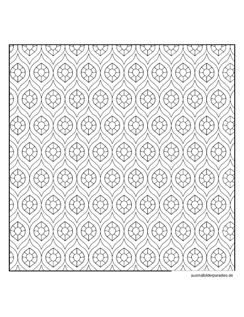 Geometrische Muster Ausmalbild 23 als Gratis-PDF Geometrische Muster Ausmalbild 23 - kostenlos zum Ausdrucken
