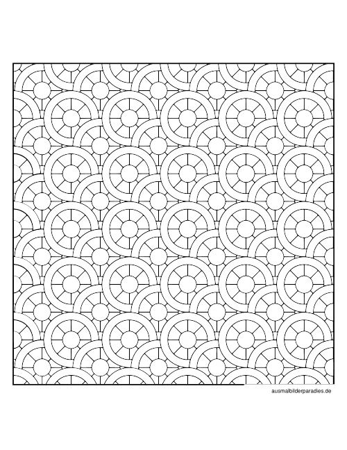 Geometrische Muster Ausmalbild 25 als Gratis-PDF Geometrische Muster Ausmalbild 25 - kostenlos zum Ausdrucken