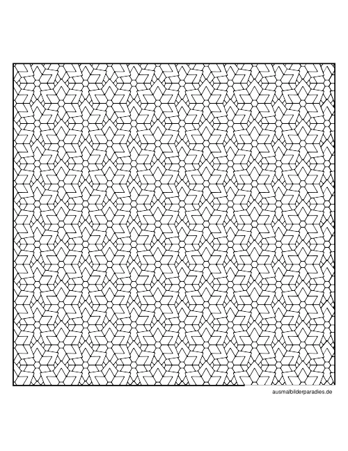 Geometrische Muster Ausmalbild 27 als Gratis-PDF Geometrische Muster Ausmalbild 27 - kostenlos zum Ausdrucken