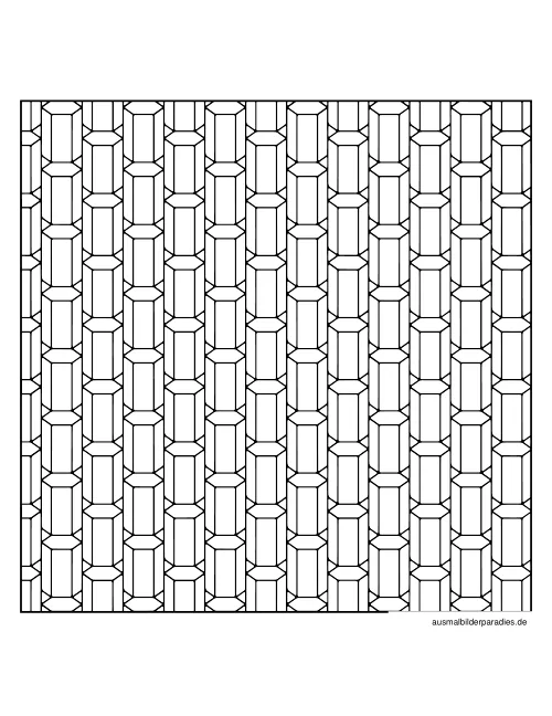 Geometrische Muster Ausmalbild 3 als Gratis-PDF Geometrische Muster Ausmalbild 3 - kostenlos zum Ausdrucken