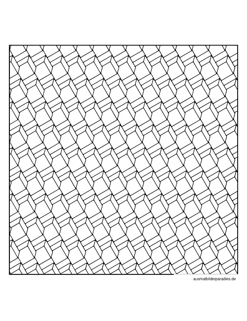 Geometrische Muster Ausmalbild 4 als Gratis-PDF Geometrische Muster Ausmalbild 4 - kostenlos zum Ausdrucken