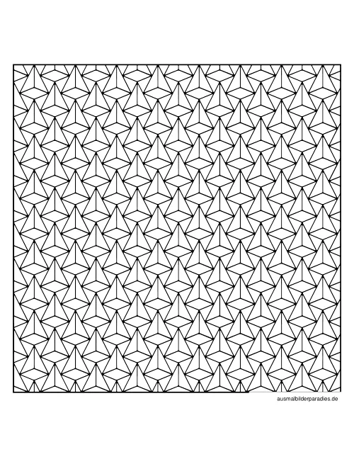 Geometrische Muster Ausmalbild 5 als Gratis-PDF Geometrische Muster Ausmalbild 5 - kostenlos zum Ausdrucken