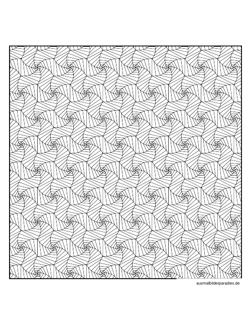 Geometrische Muster Ausmalbild 9 als Gratis-PDF Geometrische Muster Ausmalbild 9 - kostenlos zum Ausdrucken