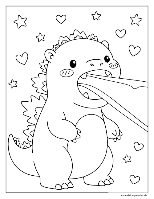 Godzilla Ausmalbilder kostenlos zum Ausdrucken